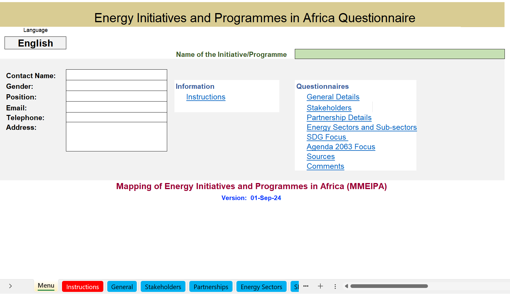 MMEIPA Offline Questionnaire