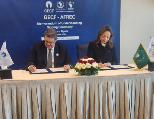 Signing MoU Gas Exporting Countries Forum (GECF)