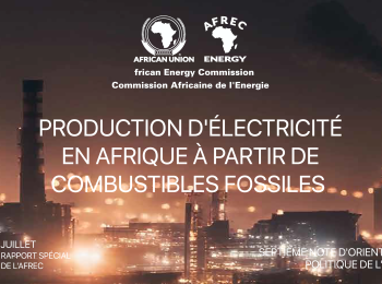 Production D’électricité En Afrique à Partir De Combustibles Fossiles 